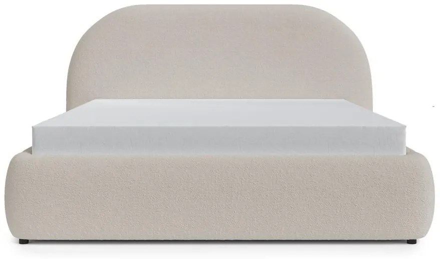 Franciaágy 140 cm Olivo P (ágyráccsal) (tárolóhellyel) (világos bézs + fekete). Akció -15%. 1100428