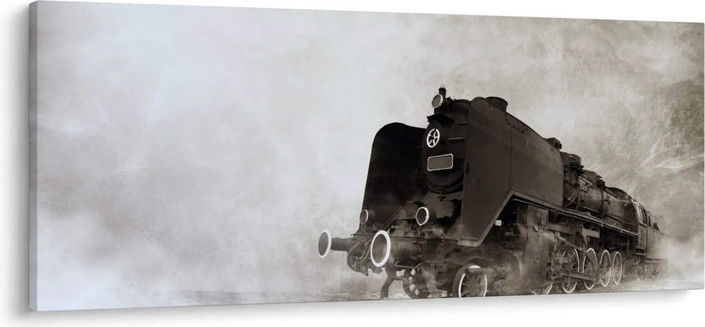 Kép - Vonat a ködben (120x50 cm)