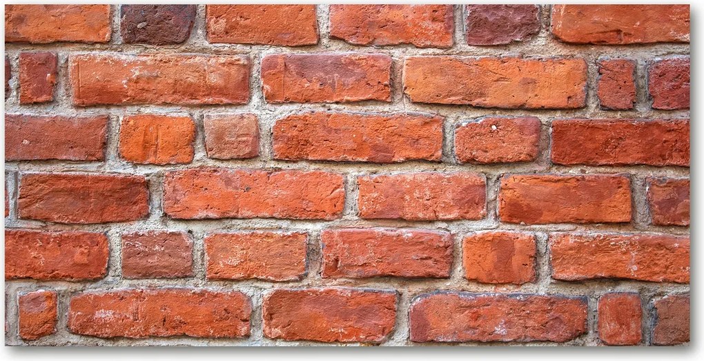 Fotó-kép edzett üveg tégla fal 140x70