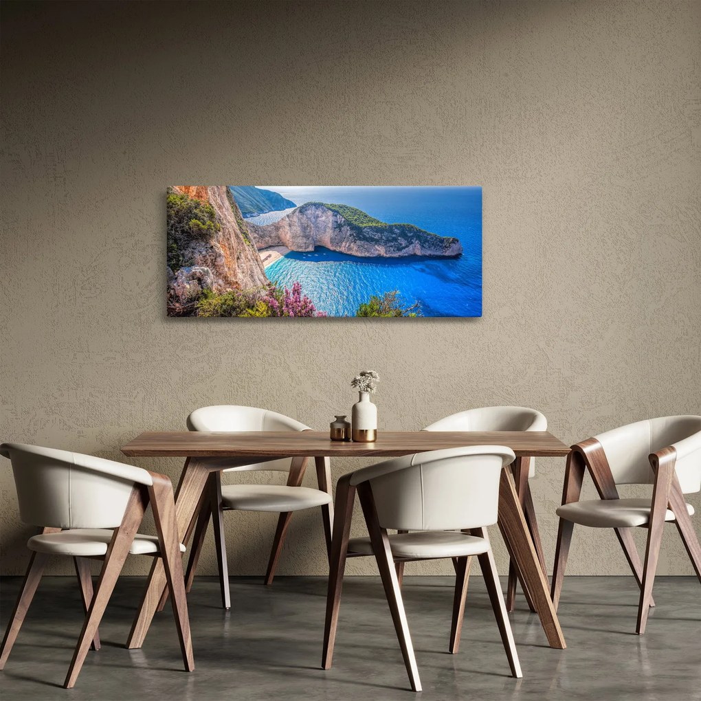 Kép - Navagio strand, Görögország (120x50 cm)