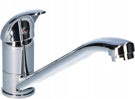 Alba egylyukú álló mosogató csaptelep forgatható kifolyócsővel króm
