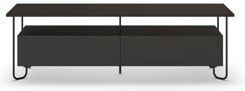 Fekete TV-állvány 150x45 cm Dilly – Marckeric