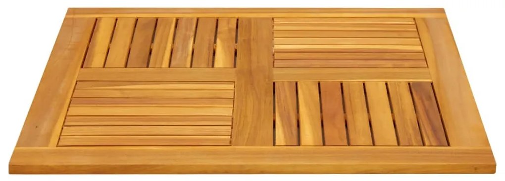 tömör akácfa négyzet alakú asztallap 80 x 80 x 2 cm