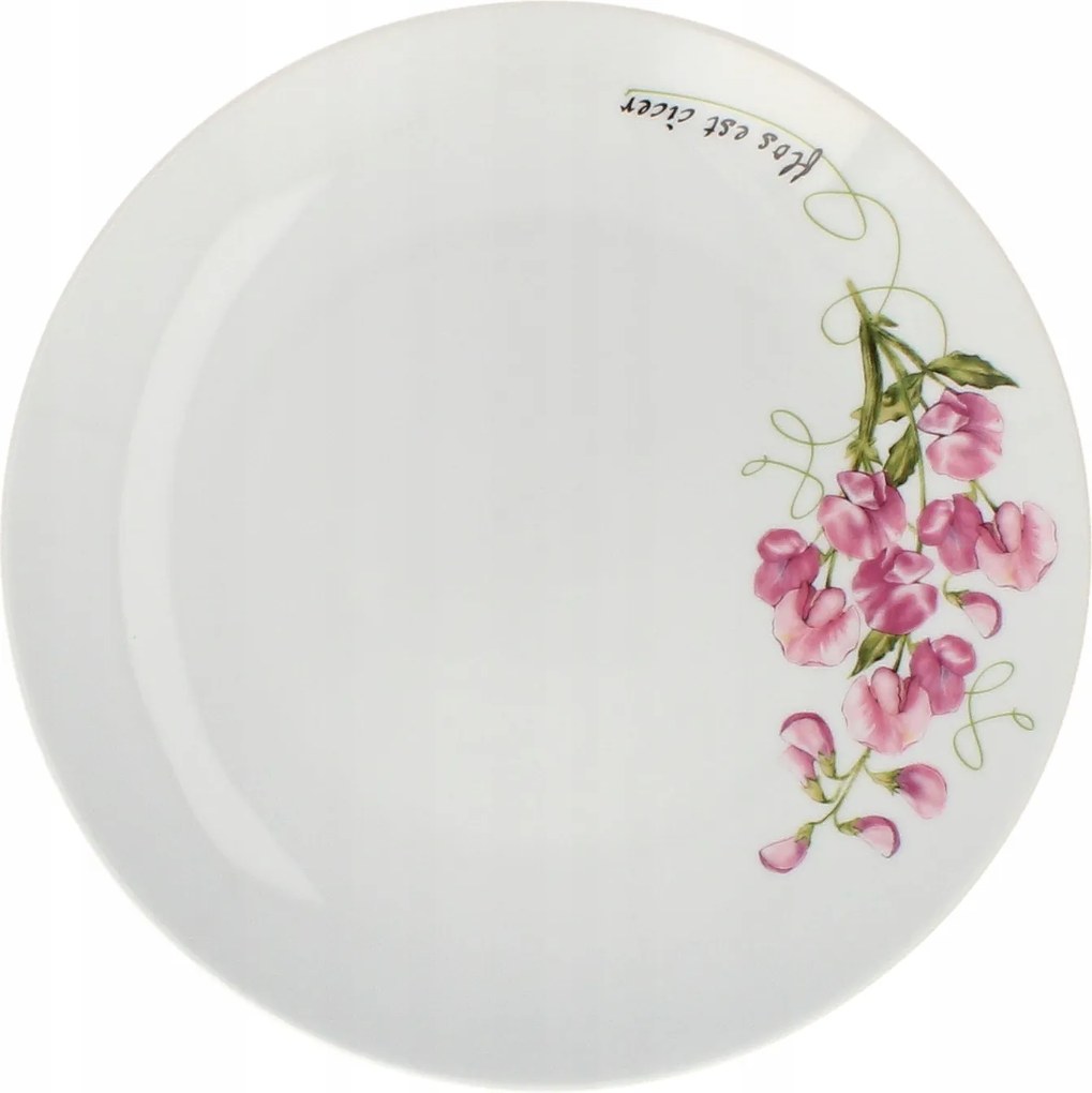 Lubiana Boss Lapostányér Porcelán 27 cm Borsóvirág Mintával