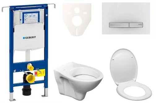 Fali WC szett Geberit előtétfalas szereléshez + Ceramia S-Line Pro WC 111.355.00.5ND8