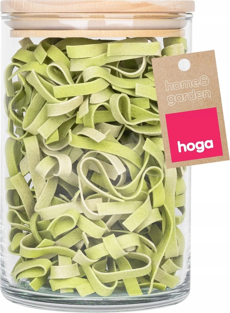 Üveg Élelmiszer Tartály Ömlesztett Kávé Termékek Fa FEDÉLLEL880ml