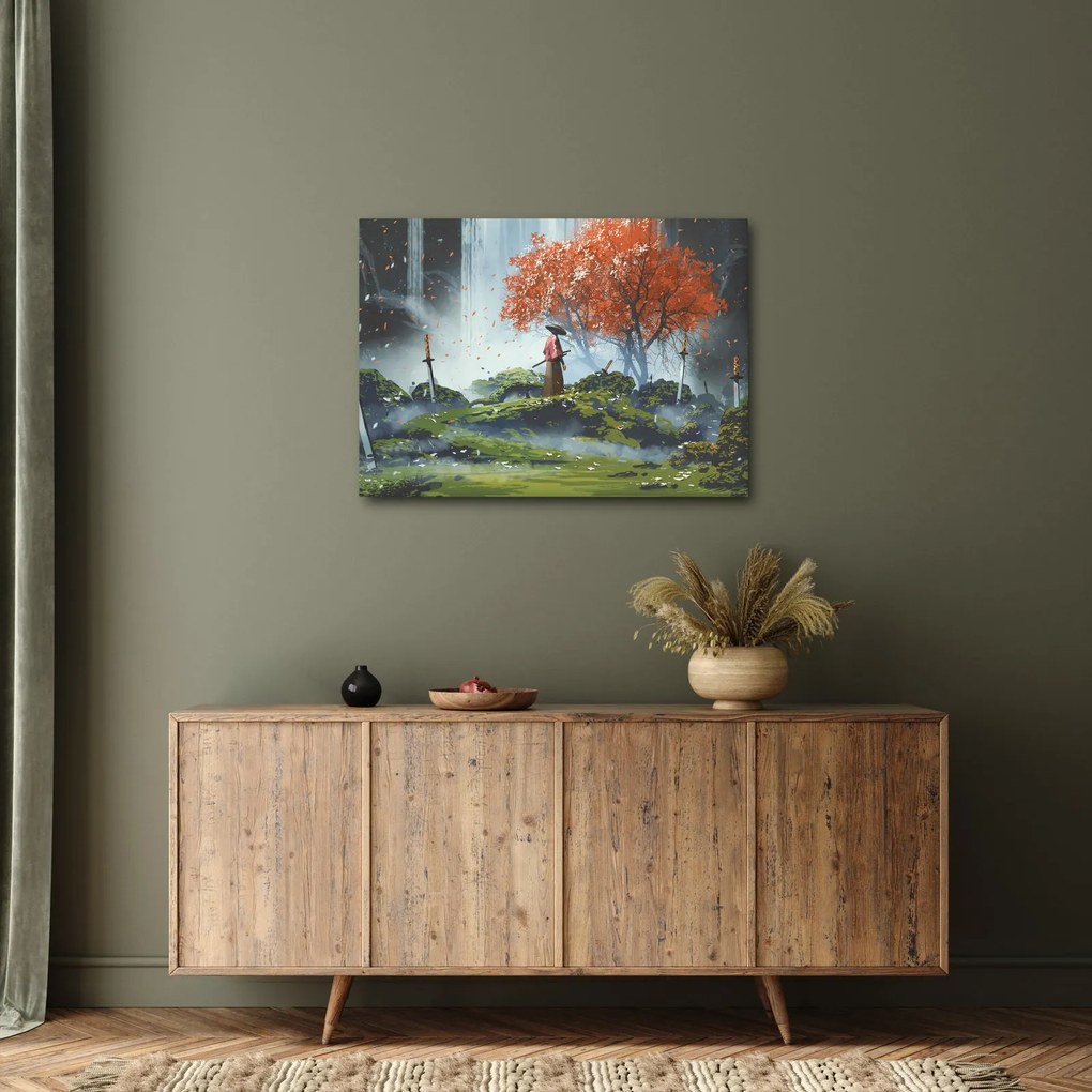 Kép - A kardok kertjének illusztrációja (70x50 cm)