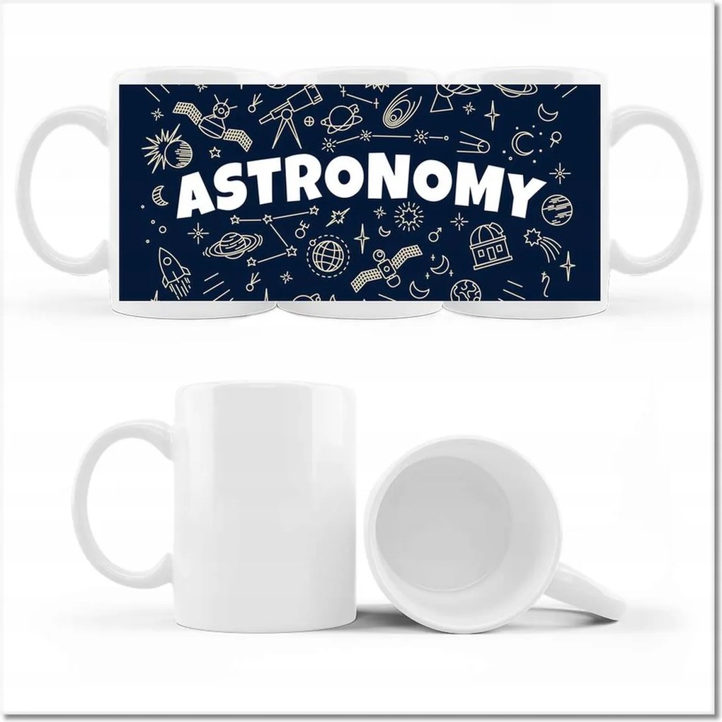 Nyomott mintás bögre Csillagászat motívum a teremben Fizika