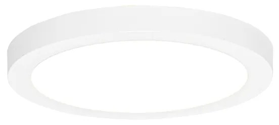 Beépíthető vagy felületszerelt reflektor fehér 22 cm LED-del, 3 fokozatú meleg fényre dimmelhető - Trans