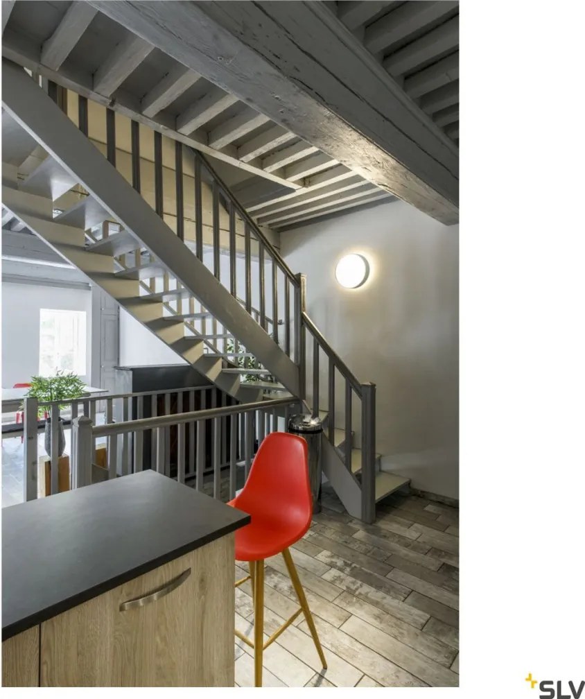 SLV 1007321 MEDO Modern Kültéri Mennyezeti Lámpa Szürke LED IP50