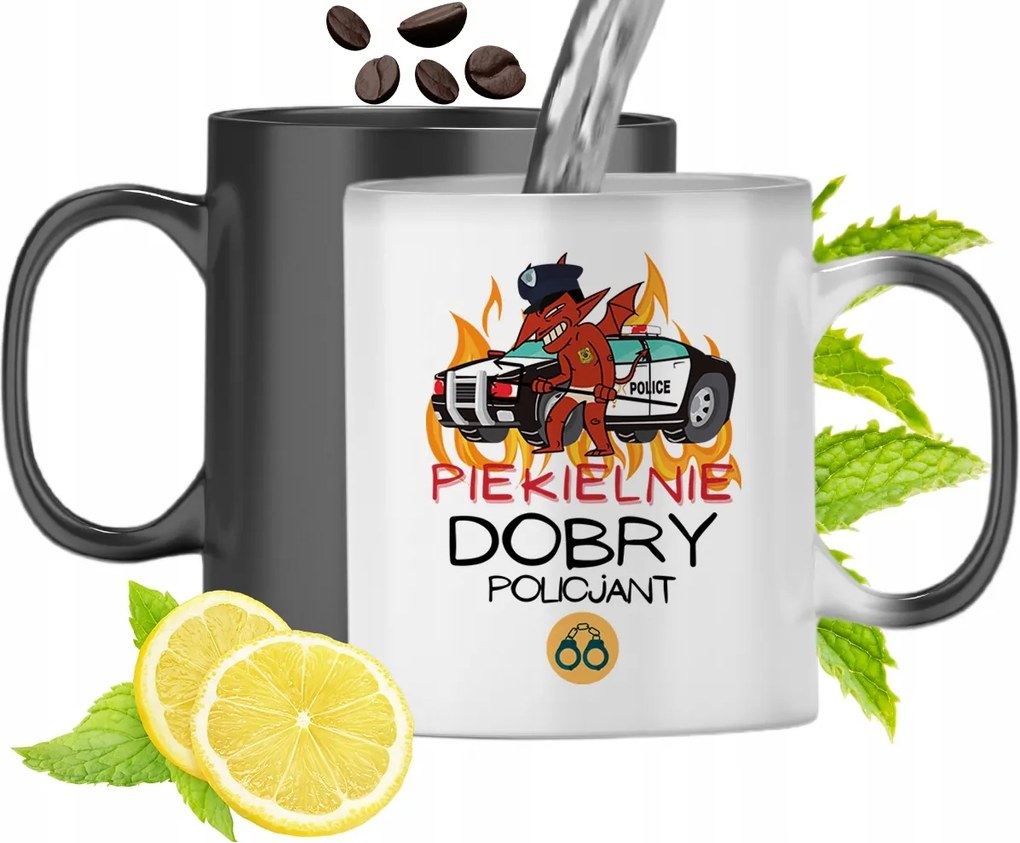 Mágikus Bögre Rendőrnek Színváltós Nyomtatott Fényképpel