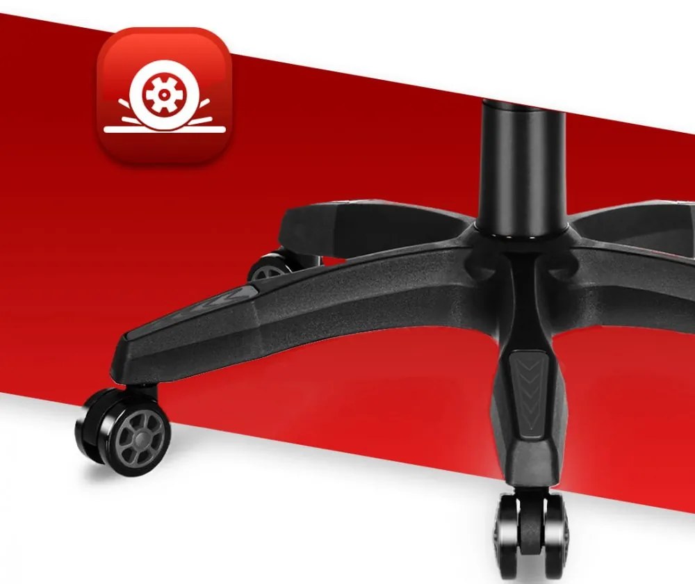 Szövet gamer szék LED RGB HC-1039 - fekete