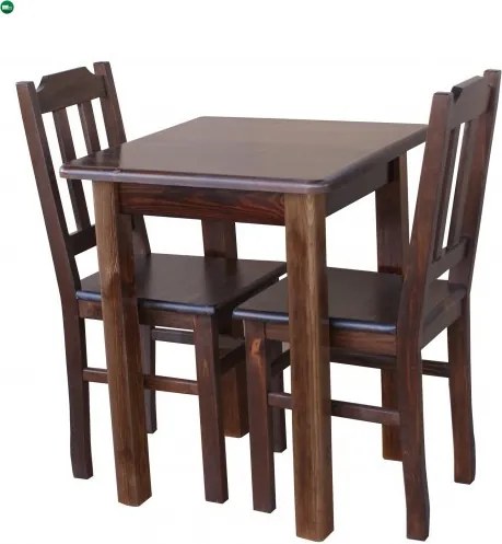Étkezőasztal kocka 60x60 barna