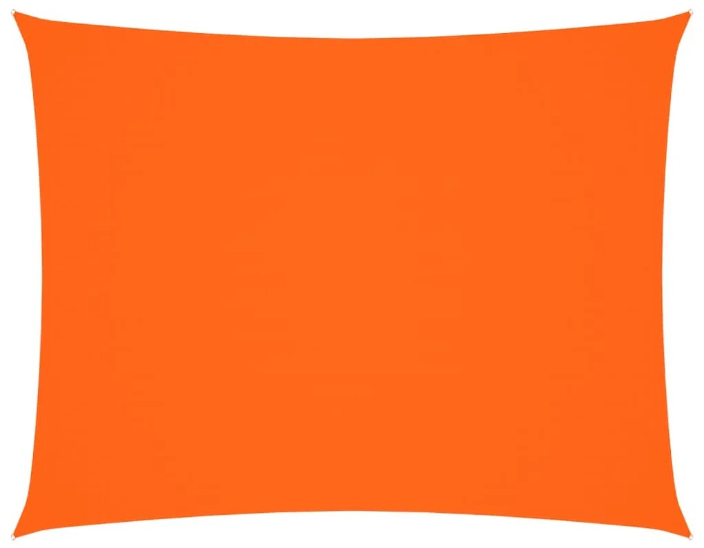 narancssárga téglalap alakú oxford-szövet napvitorla 6 x 8 m