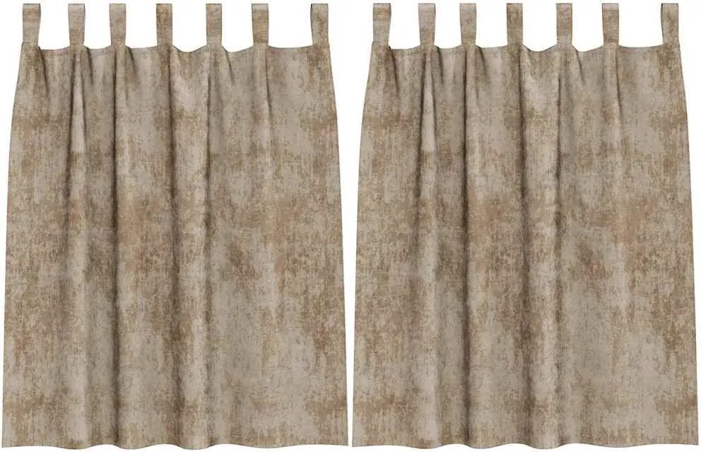 vidaXL Bársonyfüggönyök 2 pcs pezsgőszín 140 x 140 cm Bársony