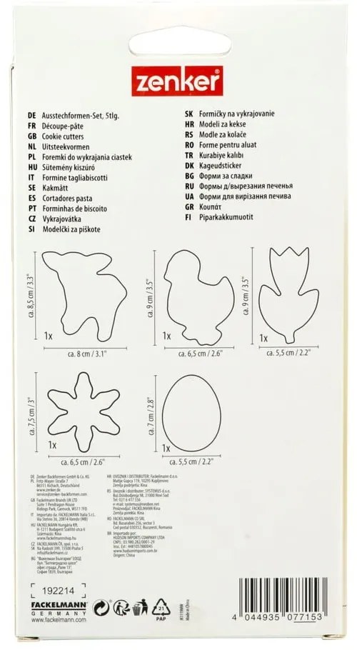 Spring 5 db-os húsvéti kiszúró készlet - Zenker