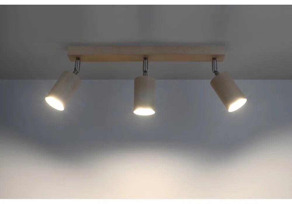 Ludwik fa mennyezeti lámpa, hosszúság 45 cm - Sollux