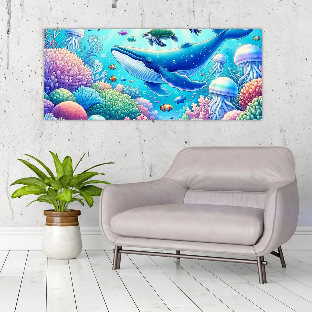 Kép – Víz alatti világ (120x50 cm)