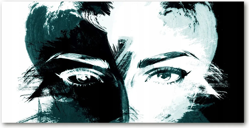 Fotó üvegfestmény Absztrakt nő 140x70