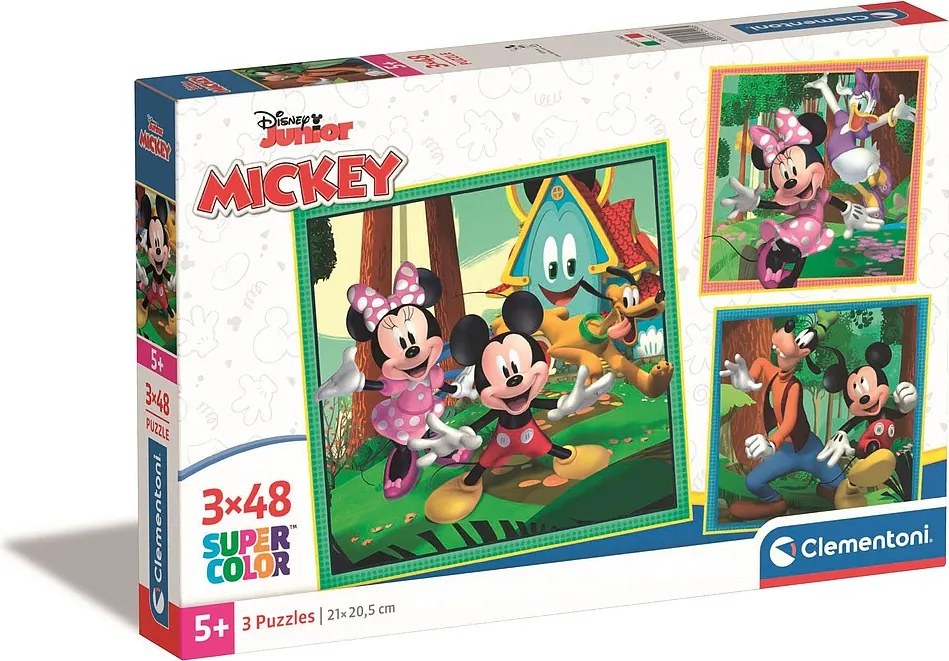 Disney Mickey Clubhouse 3x48 db-os puzzle Clementoni