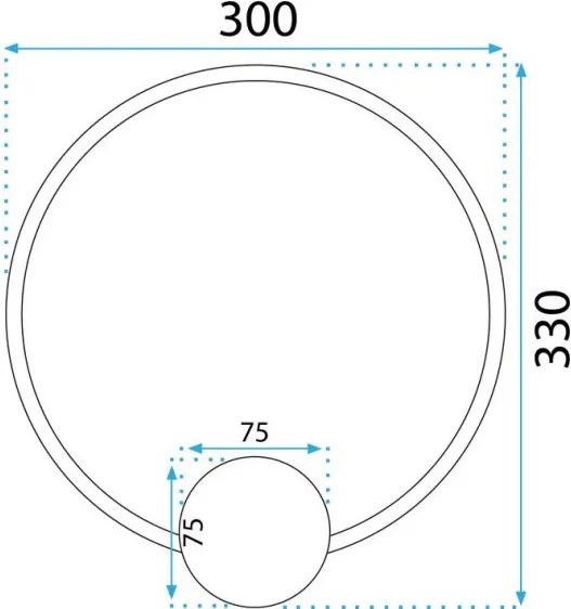 MORETTI MO9550 SEEN Arany Színű Fali Lámpa LED 1000LM 4000K IP20