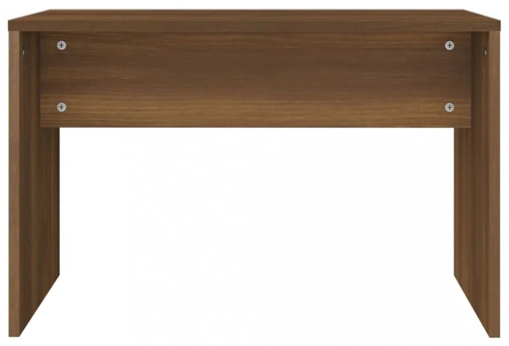 barna tölgyszínű szerelt fa fésülködőszék 70 x 35 x 45 cm
