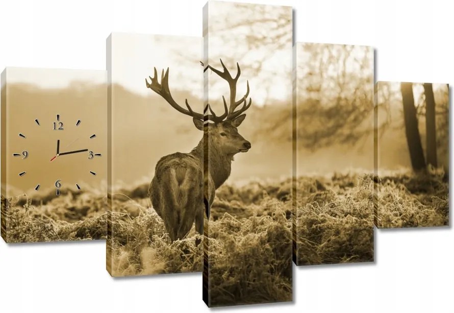 Faliórák 150x105 Szépia szarvas