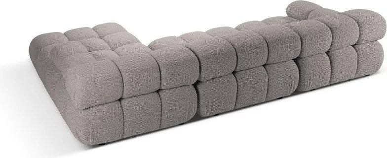Világosszürke buklé moduláris sarokkanapé (jobb oldali) Bellis – Micadoni Home