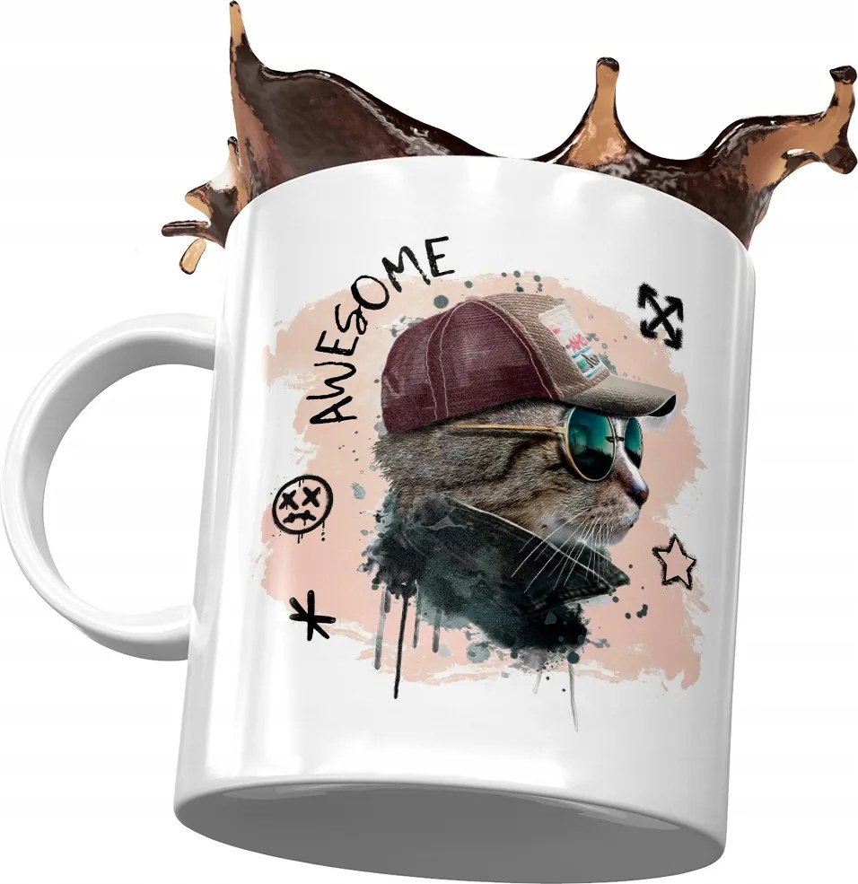 Cica Bögre Cuki Ajándék Nyomtatott Fotóval