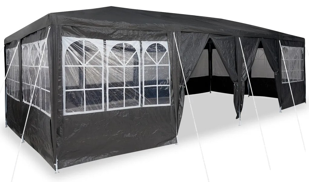 Parti Sátor 12 Oldalfallal Antracit 8x4 m PE