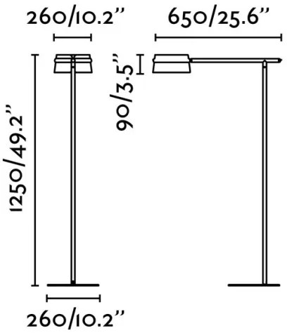 FARO 29569 - LED Szabályozható érintős állólámpa LOOP LED/6W/230V