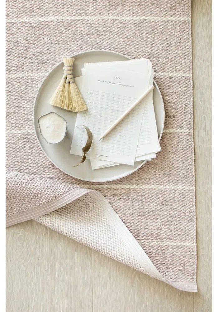 Világos rózsaszín kültéri-beltéri futószőnyeg 70x180 cm Carl Pale Rose – Pappelina