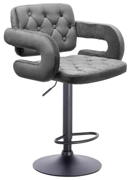 HR8403W Grafit modern velúr szék