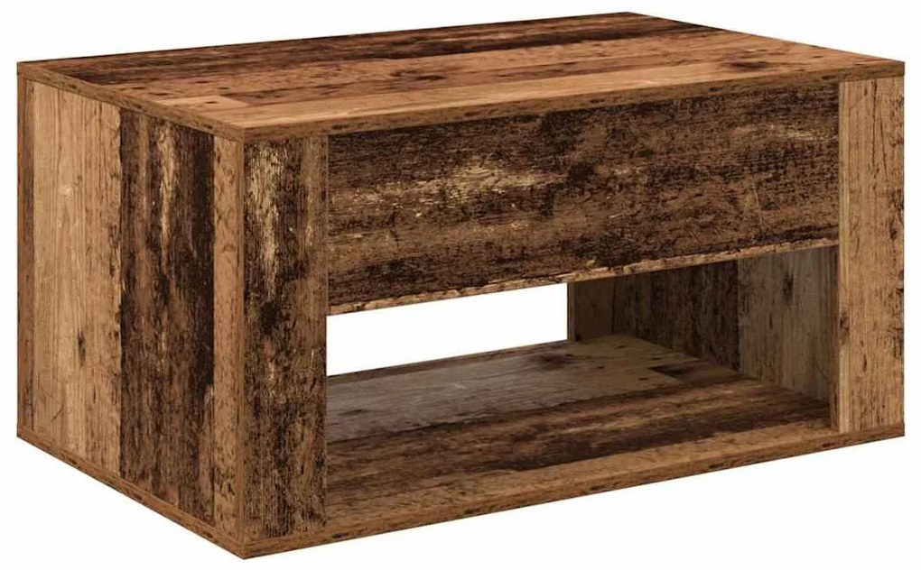 Dohányzóasztal fiókkal Öreg fa 80 x 50 x 40 cm Faanyag
