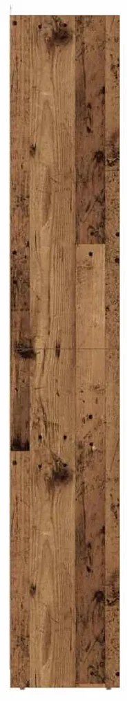antik fa színű szerelt fa fürdőszobaszekrény 30 x 30 x 183,5 cm