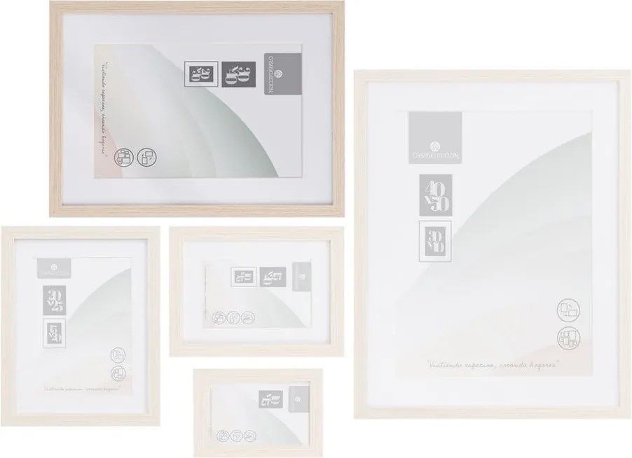 Natúr színű fali képkeret 32x42 cm Sencillo – Casa Selección