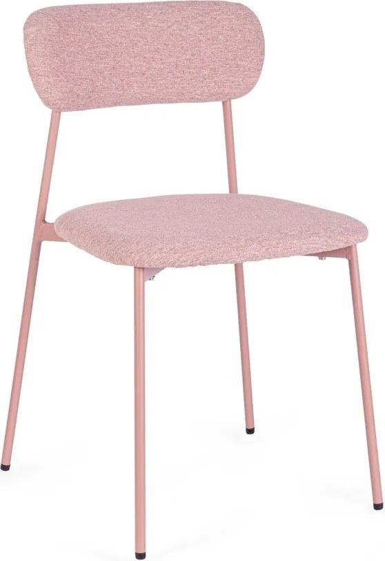 Rózsaszín kárpitozott étkezőszék Inka – Yes Everyday