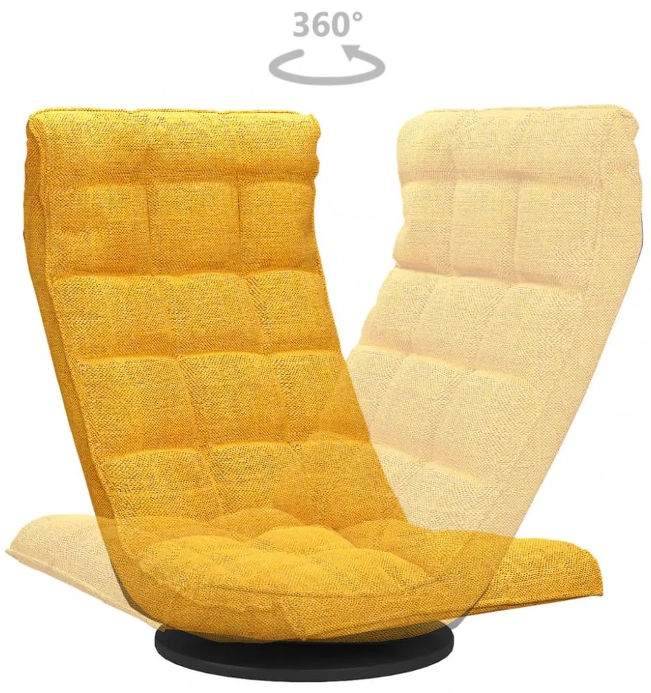 mustársárga szövet forgó matracszék