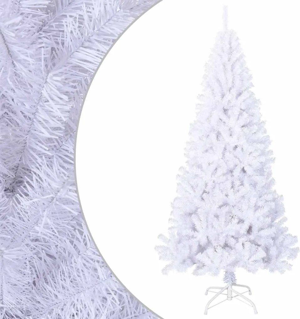 vidaXL fehér PVC műkarácsonyfa vastag ágakkal 210 cm