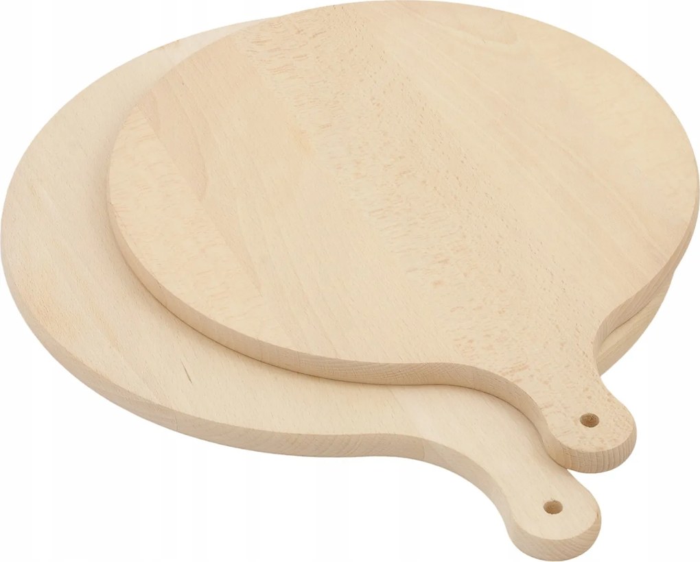 Fa deszka Kerek Nyéllel 35cm 40cm szeletelhető Bükk Szett 2db-os