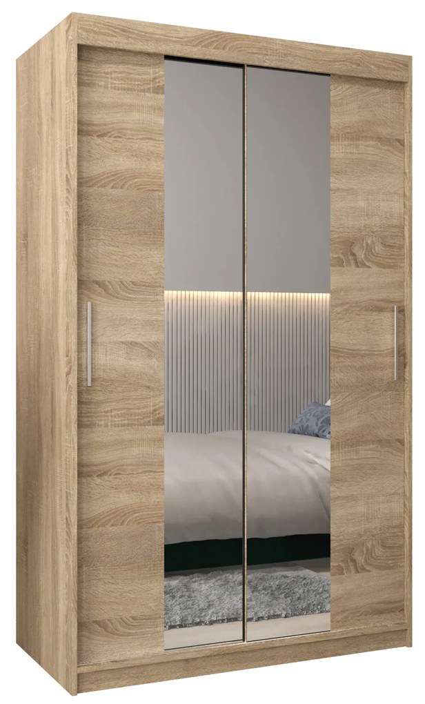 Ruhásszekrény 120 cm Toki 1 (szonoma tölgy + szonoma tölgy). 1064900