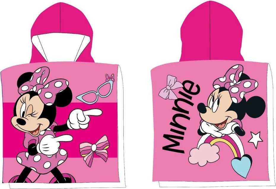 Disney Minnie Fashion Fun strand törölköző poncsó 50x100 cm (Fast Dry)