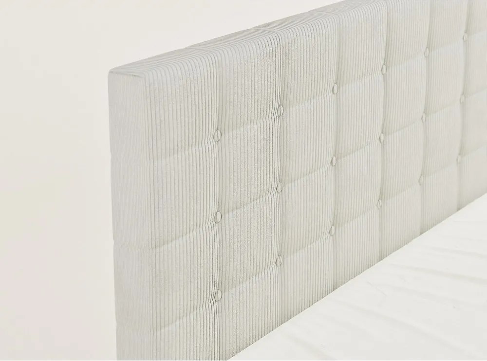 Krémszínű ágyneműtartós boxspring ágy 180x200 cm Tasca – Maison de Rêve