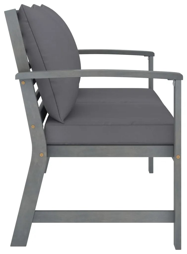 4 részes tömör akácfa kerti társalgó szett párnákkal