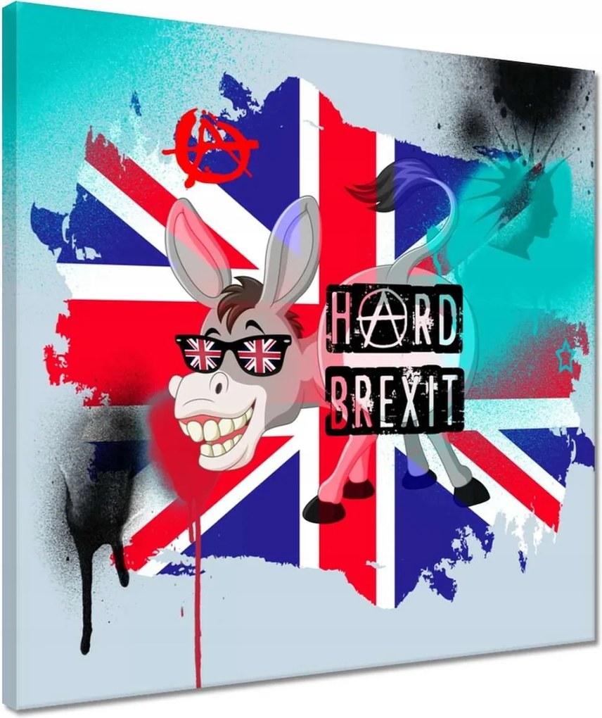 Vászonkép 40x40 Kemény Brexit Unió