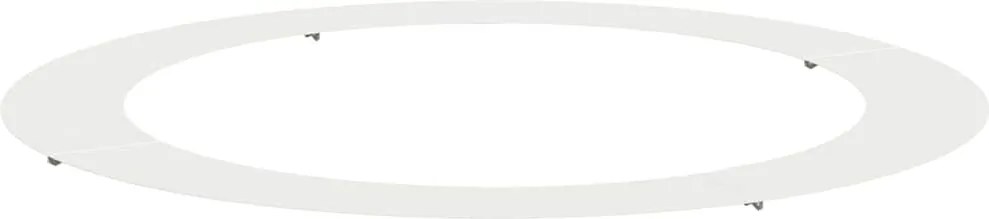 vidaXL Alkalmas lapos fa gyűrűhöz Fehér Ø90 / 120 cm Acél