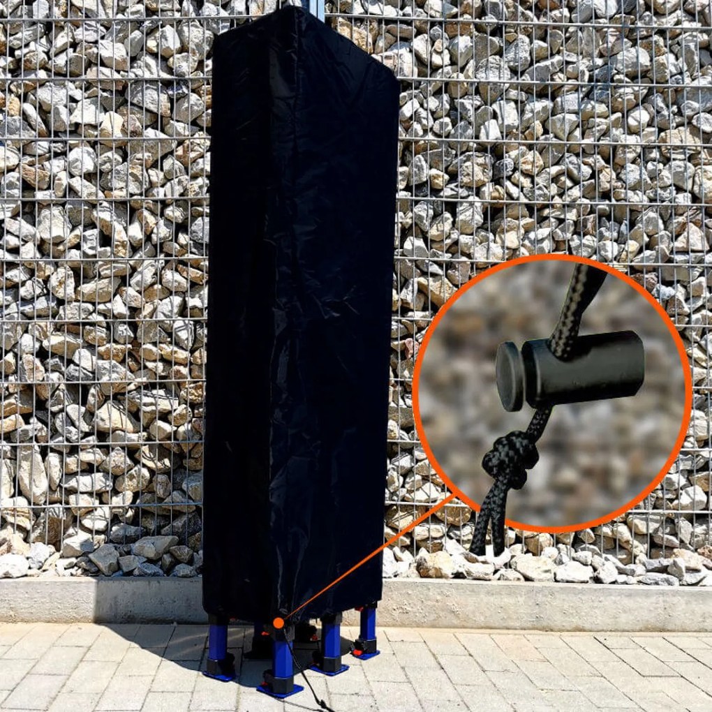 6x3 m sátor összecsukható – összecsukható, 3 fallal | BRIMO® - plusz 3 oldalfal - Narancs