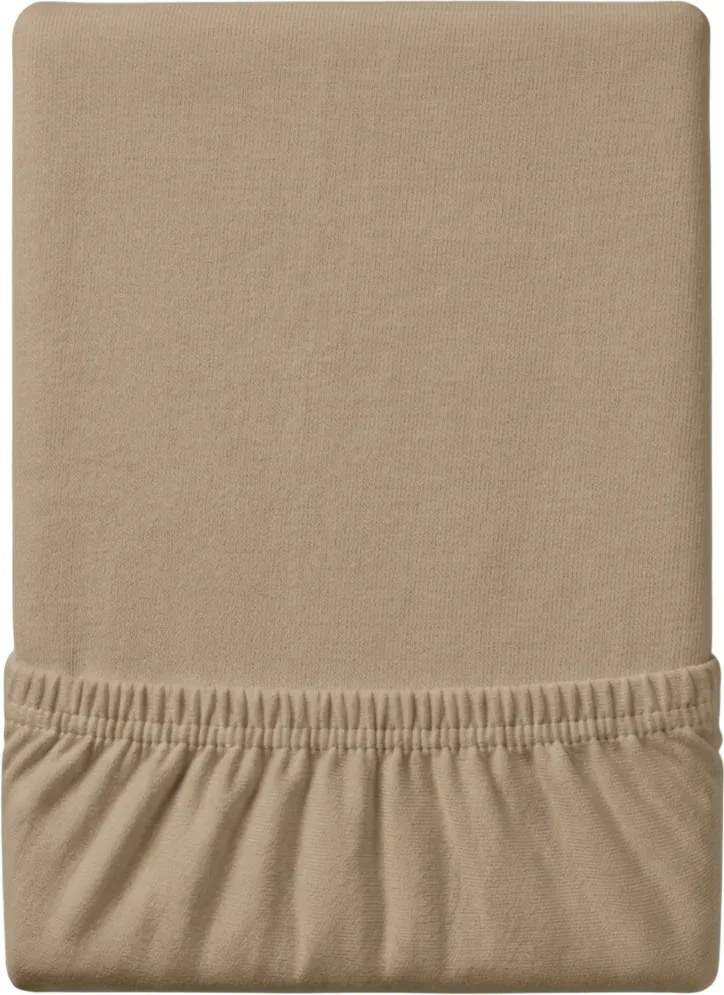 Jersey bézs lepedő EXCLUSIVE 90x200 cm