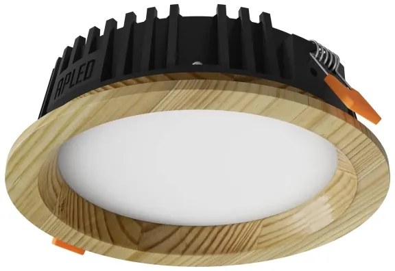 APLED - LED Lámpa RONDO WOODLINE LED/6W/230V 3000K átm. 15 cm fenyő tömör fa