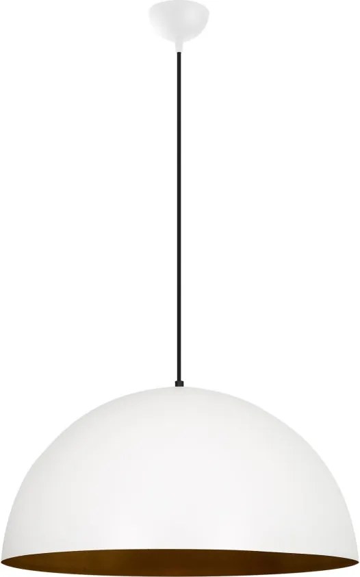 Sivani MR-720 fehér-arany fém függőlámpa, Ø60 cm